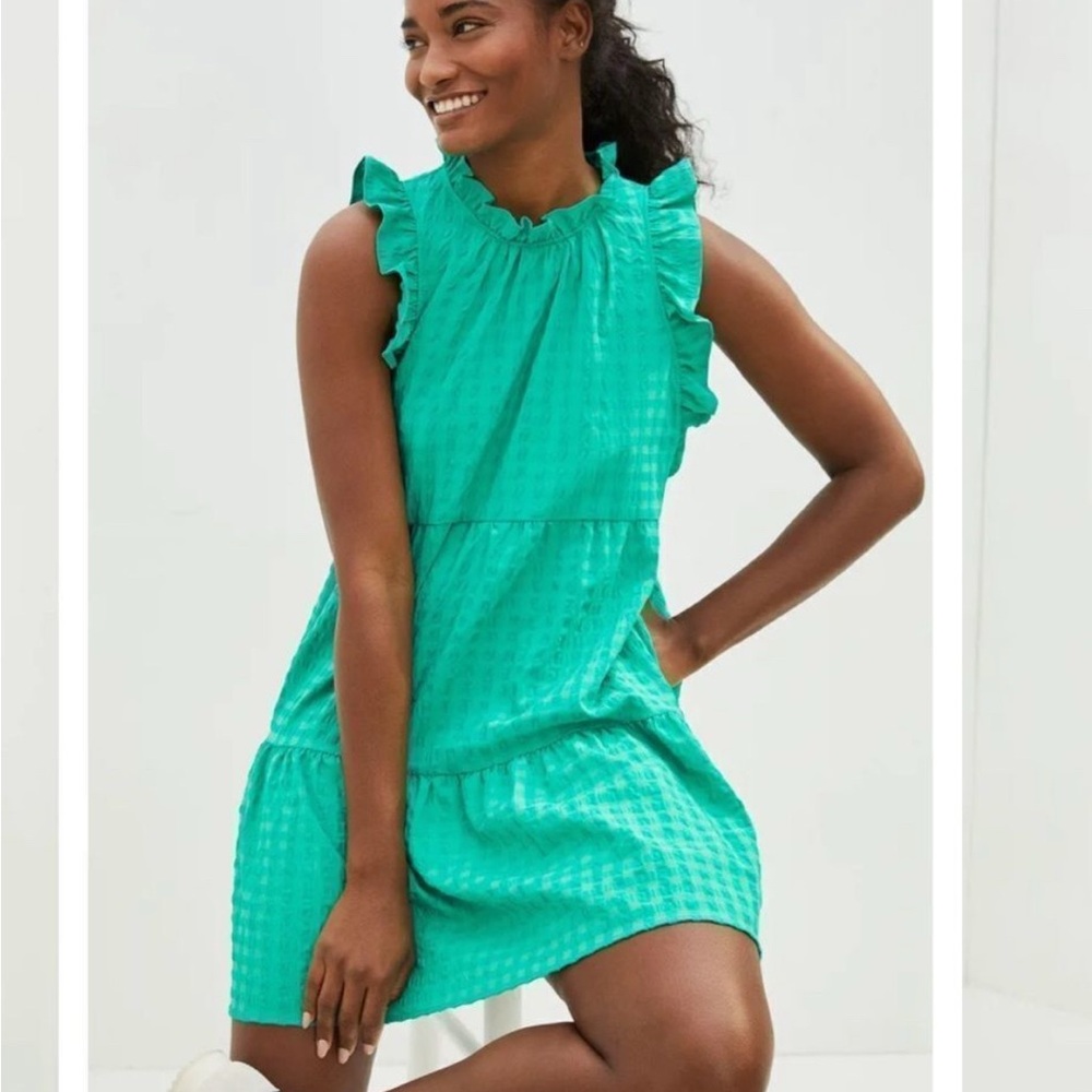 NWT Anthropologie Maeve Lida Ruffled Mini Dress -XL